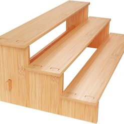 JinDoWin 3 Tiered Spice Rack Organizer for Cabinet, Seasoning Organizer and Pantry Storage (1, 3 Layer)